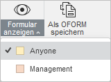 Formular anzeigen - Rolle