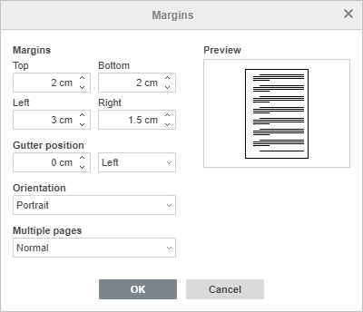 Main Page spacing and position