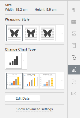 Chart Settings tab