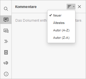 Kommentare sortieren