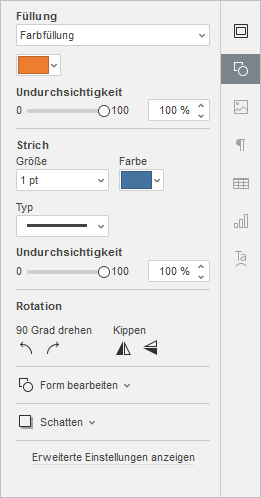 Registerkarte Formeinstellungen