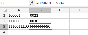 BININHEX-Funktion