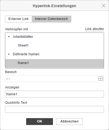 Hyperlink Settings