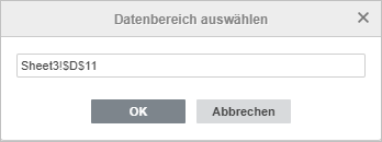 Datenbereich auswählen Symbol