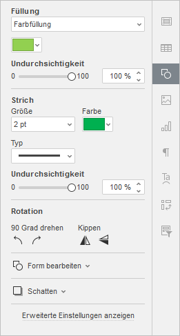 Autoshape Settings tab