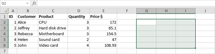 Insert array formulas