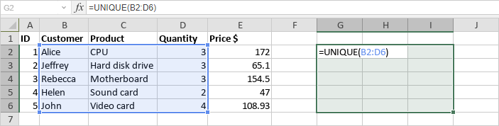 Insert array formulas