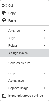 Assign Macro on Menu