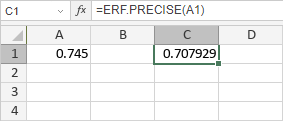 ERF.PRECISE Function