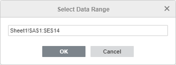 Select Data Range window