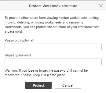 Protect Workbook