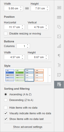 Slicer settings tab