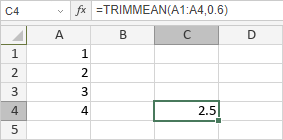 TRIMMEAN Function