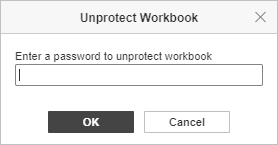 Unrotect Workbook