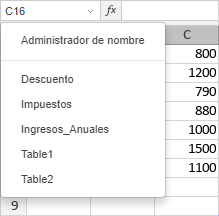 Lista de nombres