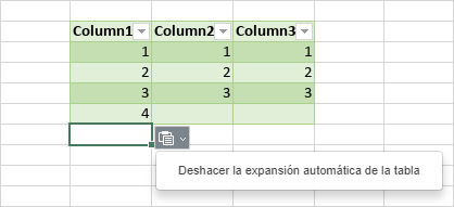 Deshacer autoexpansión de tabla