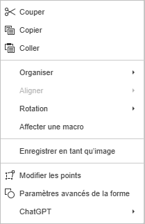 Affecter une macro dans le menu