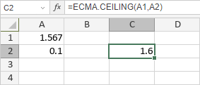 ECMA.CEILING Function