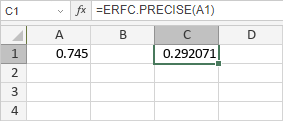 ERFC.PRECISE Function