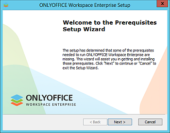 ONLYOFFICE Workspace Enterprise Edition für Windows bereitstellen. Schritt 2