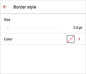 Chart border style local