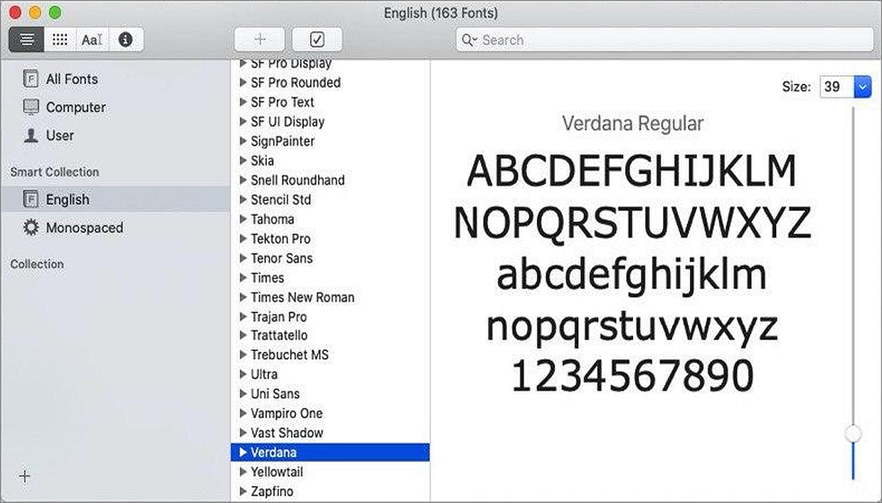 Wie kann man neue Schriftarten zu Desktop Editoren hinzufügen? macOS font collection