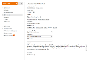 How to create invoices for your clients? Step 5