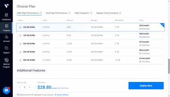 Create your instance in Vultr