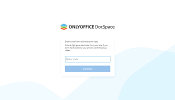 Using two-factor authentication in DocSpace