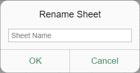 Rename sheets