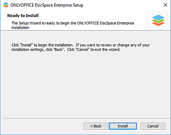 Comment déployer ONLYOFFICE DocSpace Enterprise sous Windows sur un serveur local? Étape 3