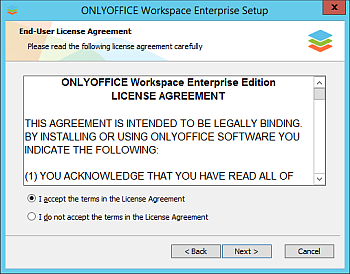 Comment déployer ONLYOFFICE Workspace Enterprise Edition sous Windows sur un serveur local? Étape 3