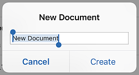Créer un nouveaux document