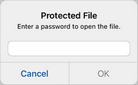 Open protected file
