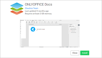 Installer ONLYOFFICE Docs sur Cloudron