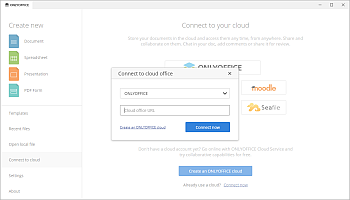 Connect to cloud office window