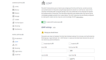 Paramètres LDAP