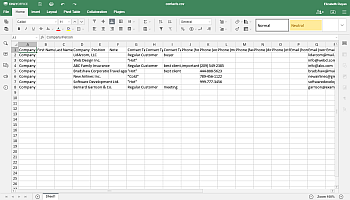 How to export your CRM customer database and edit it using Spreadsheet Editor? Step 3