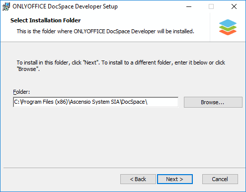 How to deploy ONLYOFFICE DocSpace Developer for Windows on a local server? Step 3