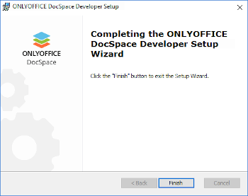 How to deploy ONLYOFFICE DocSpace Developer for Windows on a local server? Step 3