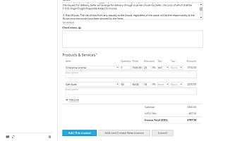 How to create invoices for your clients? Step 7