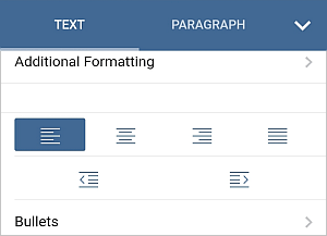Paragraph Indent settings