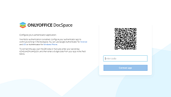 Using two-factor authentication in DocSpace
