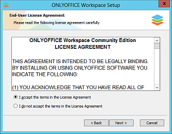 Как развернуть ONLYOFFICE Workspace для Windows на локальном сервере? Шаг 3